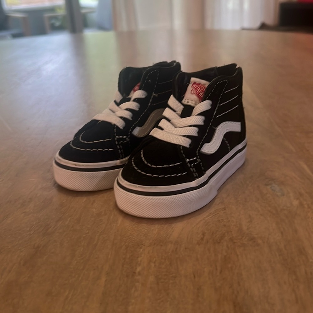Vans Black Hight Top size 3 Toddler